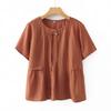 Middle-Aged Women's Stylish Summer Two-Piece Set