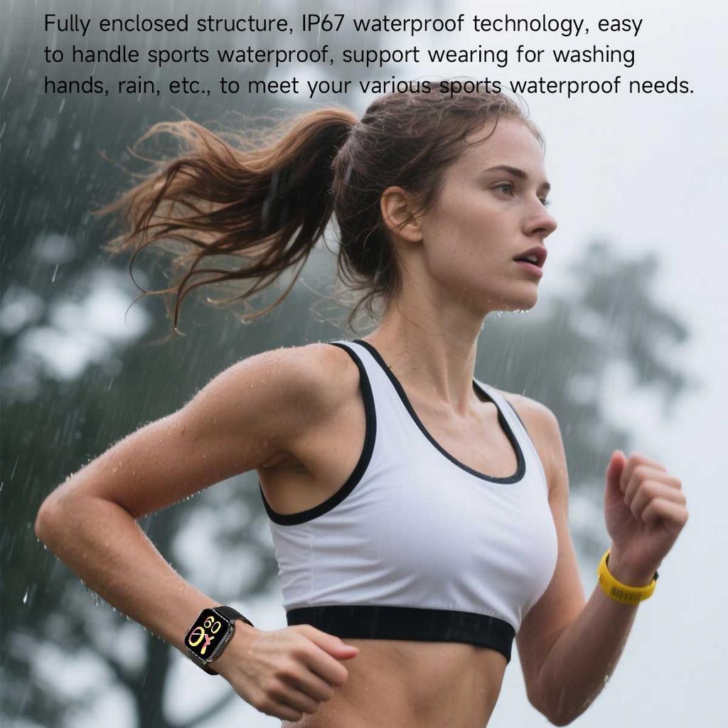 LUCKY START Type-C Fast Charging Smart Watch Men Women Health Manager Bluetooth Call LED Flashlight Waterproof Sport Fitness Smartwatch