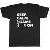 Keep Calm And Game On Gamer Game Unisexs Unisex Tshirt Tee Gift