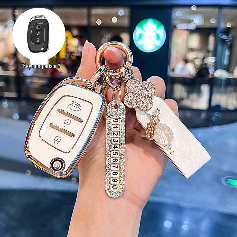 Beijing Hyundai Elantra, New Verna, Celesta Folding Key Cover for Women