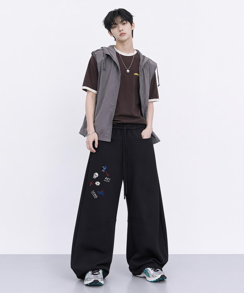 ARTISTWEAR [Atw] Little Chaos Line Wide Pants - 2 Colors