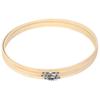 A84E-3 Pieces 14 Inch Embroidery Hoops Wooden Round Adjustable Bamboo Circle Cross Stitch Hoop Ring For Art Craft Handy Sewing