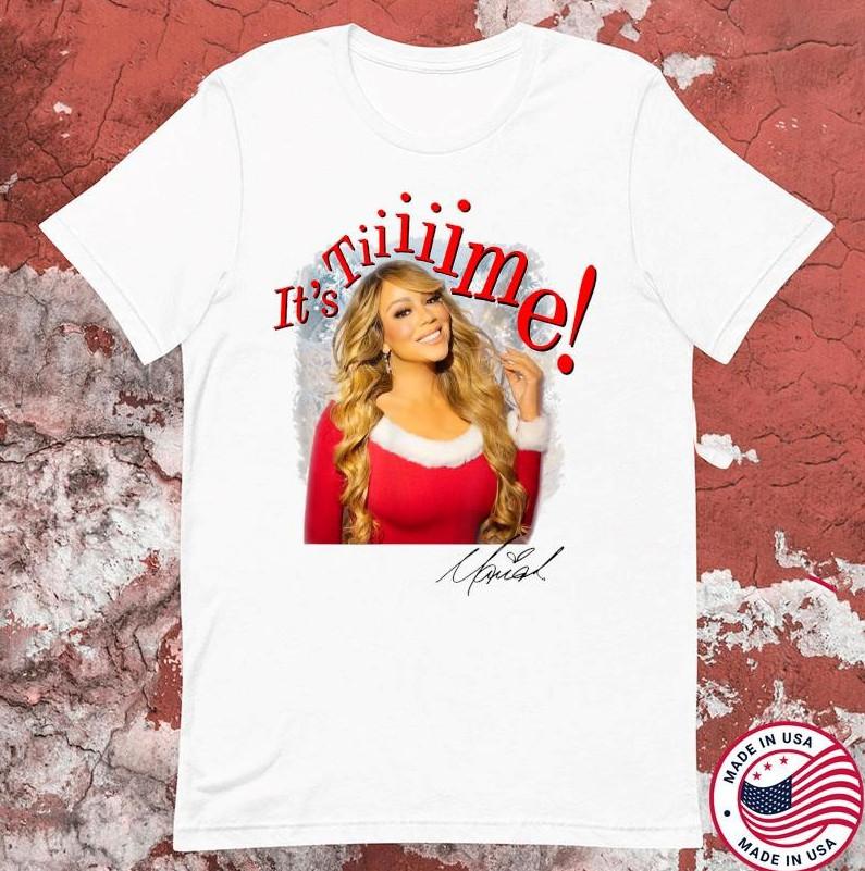 Mariah Carey It s Time 30th Anniversary Christmas T-shirt size S-5XL S