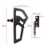 Empire Knight Rear Passenger Footpegs: Motorcycle Accessories for Universal Harley Models