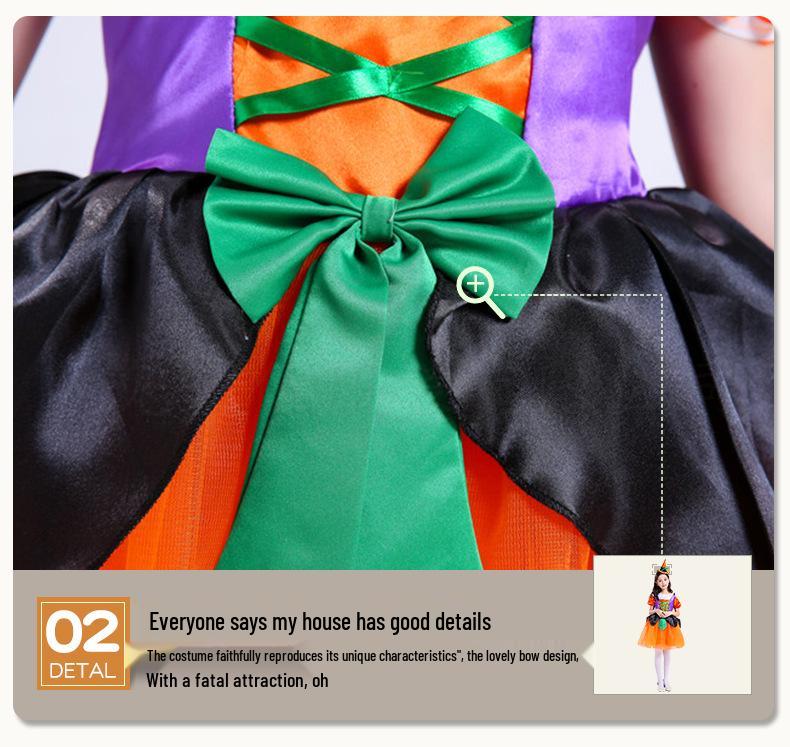 Children's Witch and Princess Halloween Costume Dress