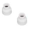 2PCS TIG Welding Cup White Color 2.4mm Filter Center Hole Ceramic TIG Cup for Argon Arc Welding Gun