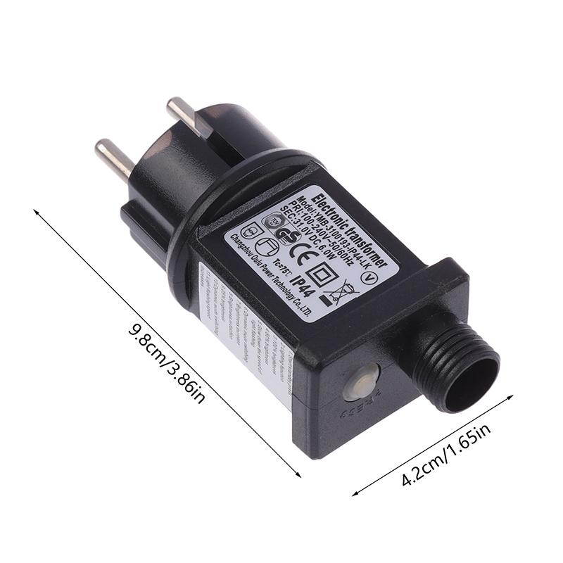 EU Stecker AC 220V zu 31V DC 6W 8 Funktionen SELV LED Lampentreiber Schalter Adapter IP44 Wasserdicht Laserbeleuchtung Europa Netzteil