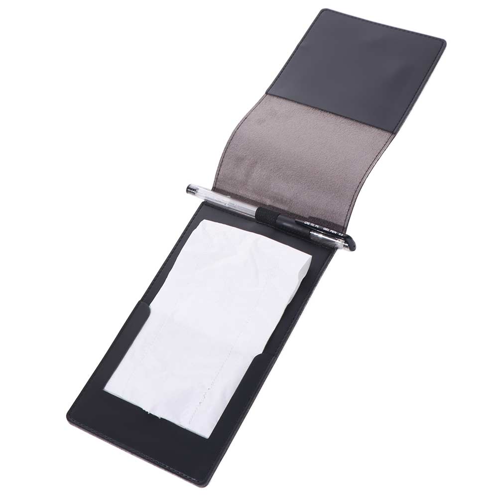 Black Brown Golf Scorecard Holder PU Leather Score Notebook Golf Golf Score Book  Outdoor Sports