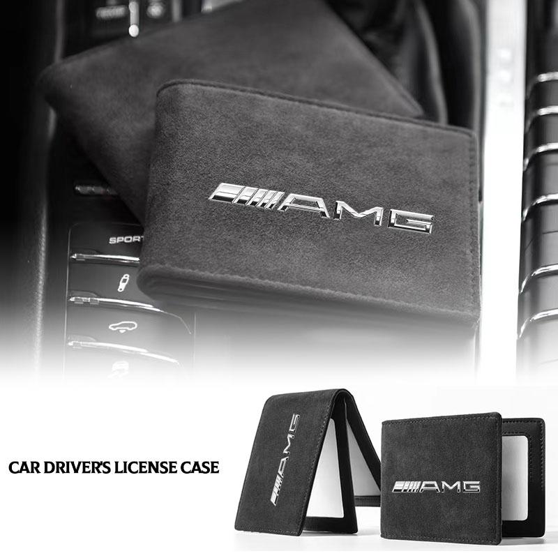 1 ks Znak auta Obal na řidičský průkaz Držák na ID a kreditní karty Pro Mercedes Benz AMG GLE GLS GLC CLA GLB ML C500 C200 C300 W204 W206 W205 W212 W203