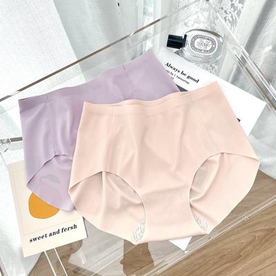 Ice Silk Höschen Nahtlose Unterwäsche Damen Slips Atmungsaktive Unterwäsche