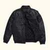 Men’s Genuine Warm Soft Lambskin Handmade Leather New Black Jacket Trendy