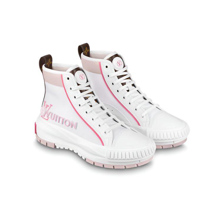 Louis Vuitton Squad Sneaker Boot 'White Pink' Women's 1AACV4