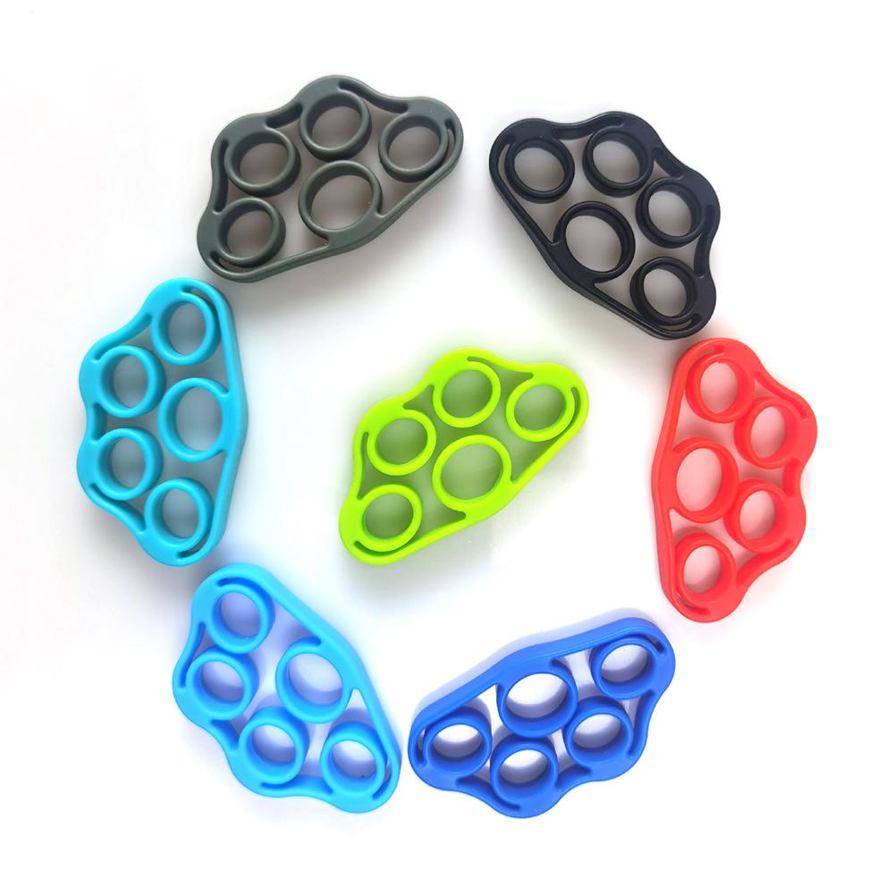 1/2/3Pcs Silicone Finger Gripper Hand Grip Wrist Stretcher Resistance Band Five Finger Expander Elastic for Gym Fitness Training
