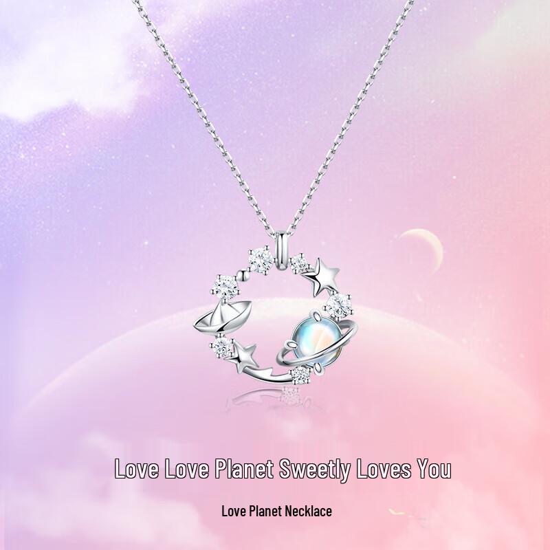 Fanci Love Planet 925 Silver Necklace