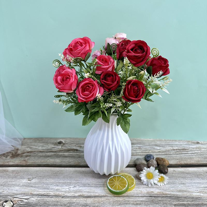 Elegant Rose Artificial Flowers For Wedding Table Decorations And Home Ambiance
