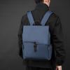 Plecak szkolny dla studentów, męski, o dużej pojemności, jednokolorowy, biznesowy