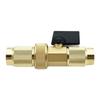 Brass Valve Joint with Telescopic Connector for Garden Watering Hose Lightweight and Easy to Handle Water Control Valve