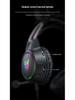 Słuchawki gamingowe X15Pro: Redukcja szumów, Świecąca opaska na głowę, Urocze kocie uszy dla e-sportu.