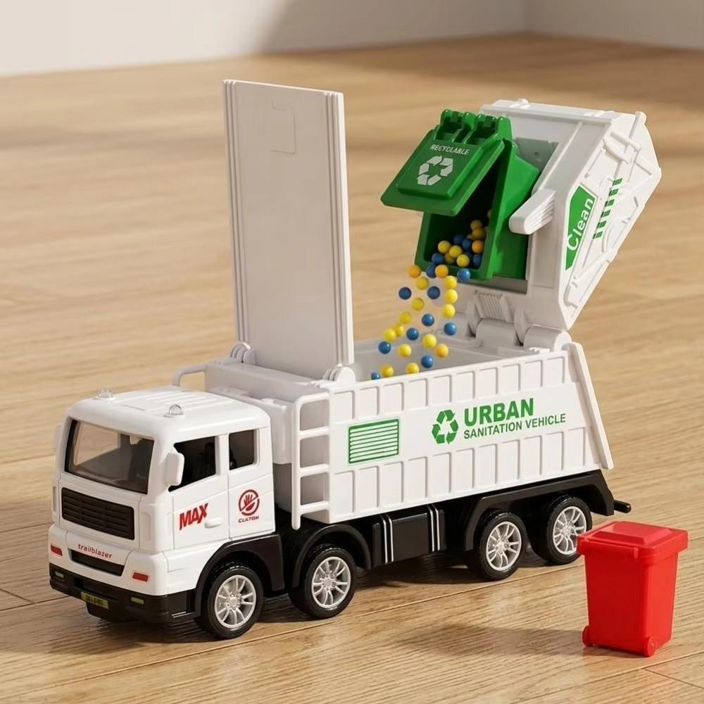 Inertia Powered Garbage Truck Toy Simulation Cleaning Sprinkler Truck Boys Gifts