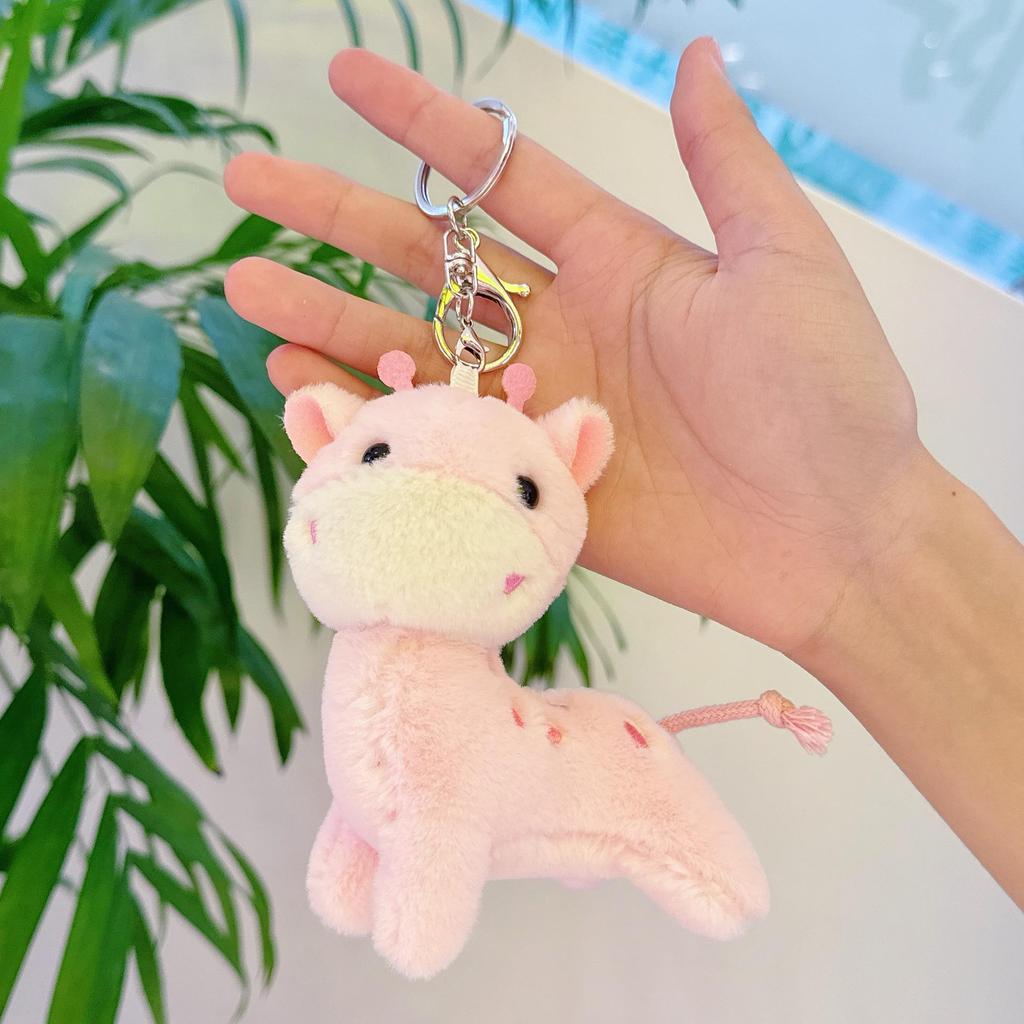 Popular Cartoon Deer Keychain Plush Toy Birthday Gift