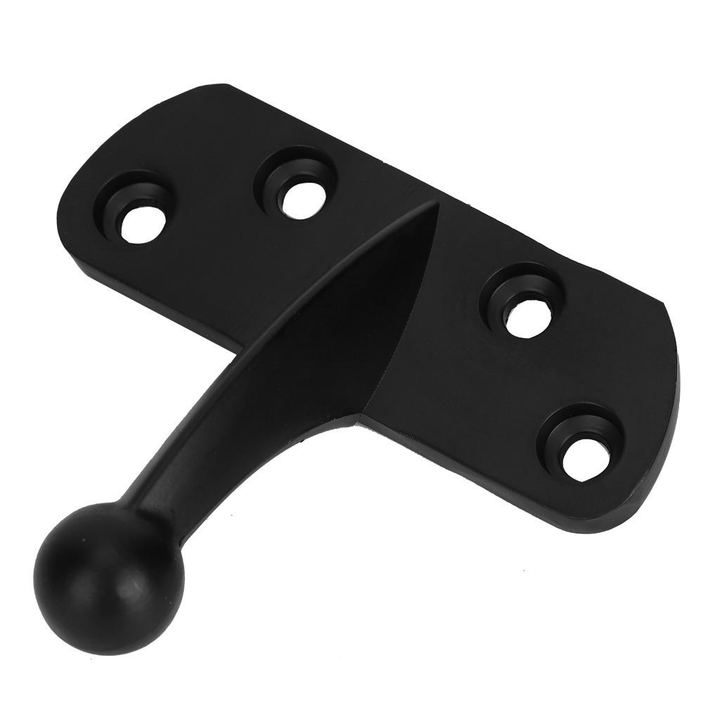 Zinc Alloy Door Security Latch Matte Black Anti-Theft Door Guard Sturdy Swing Bar Door Lock Hotel