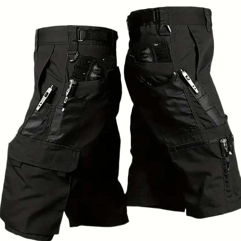 New Summer Tactical Shorts Men Outdoor Camouflage Webbing Waist Military Mens Shorts Multi-pockets Cargo Short Men