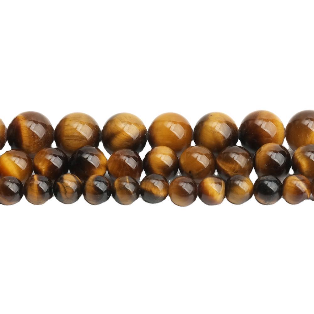 Jingde Jewelry Tiger Eye Yellow Round Beads for DIY Accessories