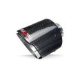 1pcs Car Carbon Fiber Exhaust Tip Muffler Pipe Universal Pipes Tail 63mm 2.5"Inlet 127mm 5"Outlet