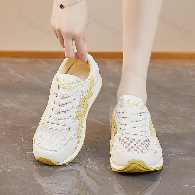 Women's Sneakers Autumn New Mesh Breathable Outdoor Non Slip Running Shoes Lightweight Comfortable Lace Up Casual Shoes