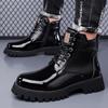 Autumn Winter Classic Warm Snow Boots Men's Thick Soles Non-slip Work Boots Men's Outdoor Casual Shoes Big Head Leather Shoes