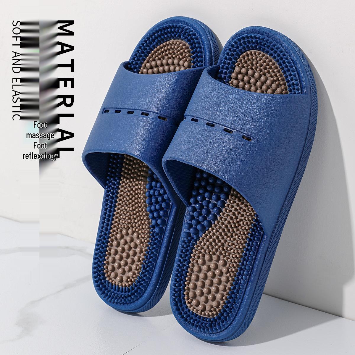 

Мужские и женские нескользящие акупунктурные охлаждающие массажные тапочки для дома и душа 40-41