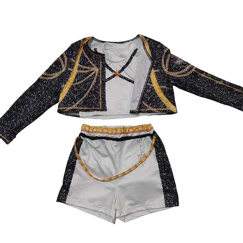 3Pcs Kpop Costume Rumi Singer Dance Dress 3D Print Girls Halloween Christmas Costumes Cosplay Fancy Stage Performance Outfits