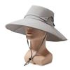 Adjustable Wide Brims Sun Hat For Men With Removable Top Panel Breathable Outdoor Fishing Cap Sun Protections
