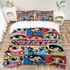 3pcs bedding set Powerpuff Girls Includes 1 Comforter + 2 Pillowcases, Without Pillow Inserts, Soft Comfortable, Lightweight Breathable, Pri