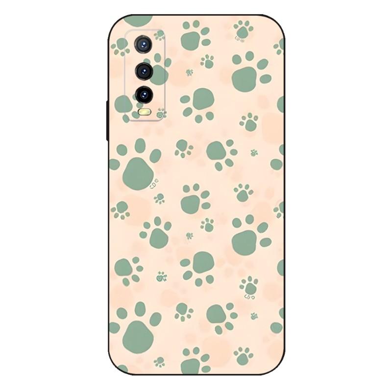 Animal Foot Pattern Phone Case For VIVO Y31 IQOO U5 U5x 9 V21e V23 Y31s Y73 X60 X70 X80 Y33s Y21 Y76 Y15s T1 Pro Plus Cover