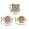 Macaron-colored Puppy Puzzle Pieces Wood Educational  Stress-relieving Toy