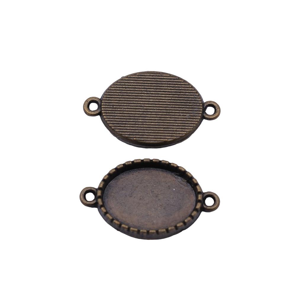 Vintage Metal Bezel Frames Resin Art Bezel Connectors For Photo Craft