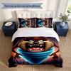 taz 3‑Piece Bedding Set Soft Microfiber Duvet Cover Pillowcases Comfortable Bed Linen for Bedroom Decoration