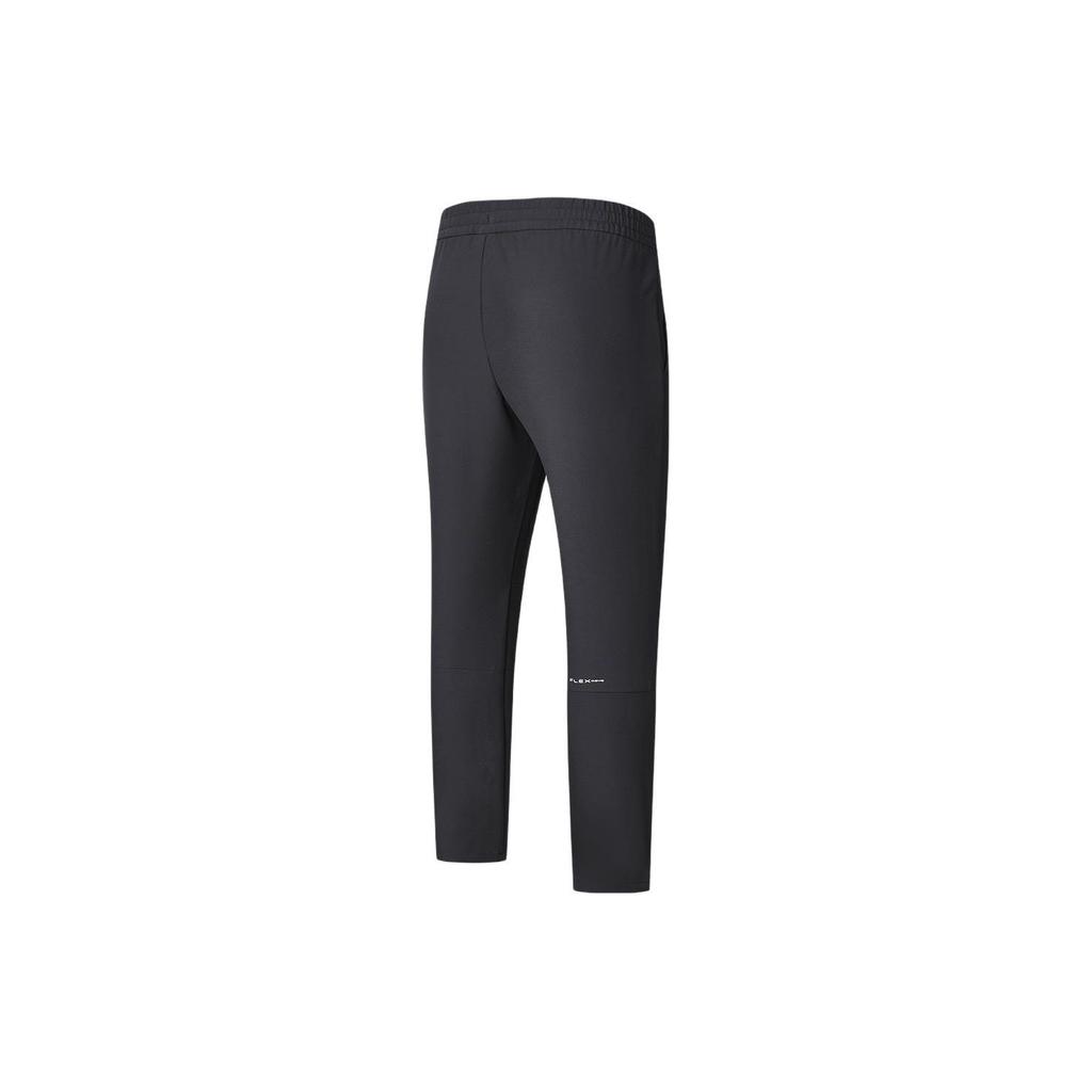 FILA Solid Color Straight Leg Fitness Woven Knitted Sports Pants Men bottoms Deep-Black A11M411804F-BK