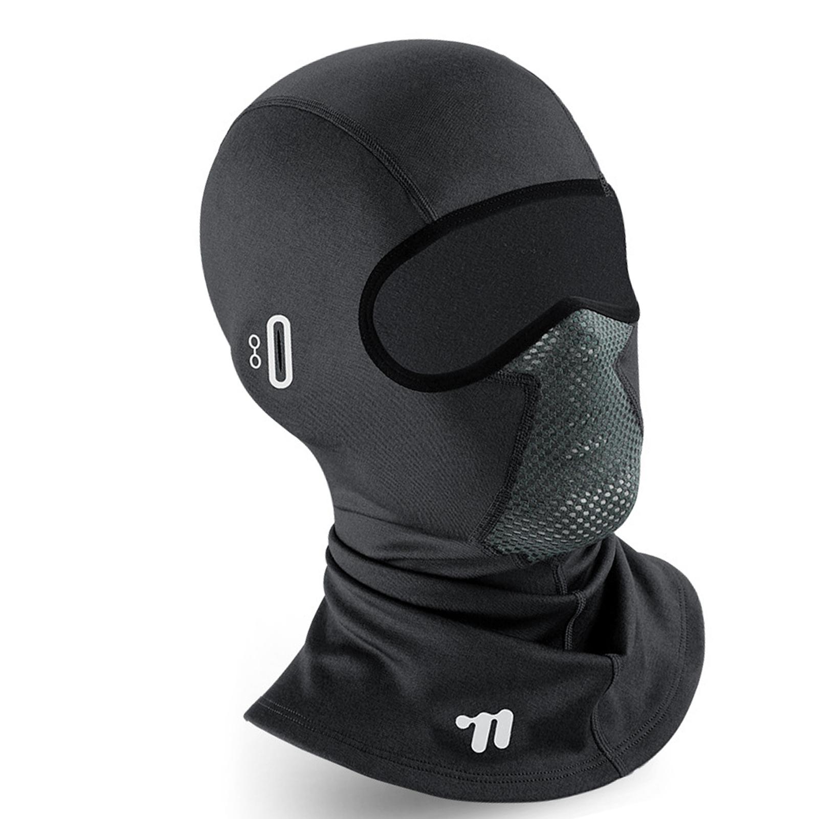 

Зимняя Балаклава Лыжная маска с отверстиями для очков Тепловая маска для лица для холодной погоды Мотоцикл Велоспорт чёрный