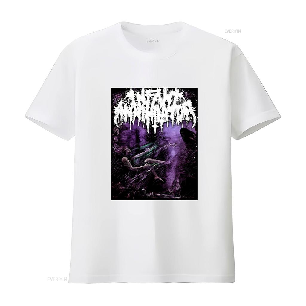 Infant Annihilator Band Music Lover Cotton Black T Shirt All Sizes S 5XL K425 Vintage Washed Stretched Versatile
