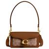 Tabby 20 Signature Canvas Removable Handle Coated Canvas Shoulder Bag Small Women's Brass and Tan