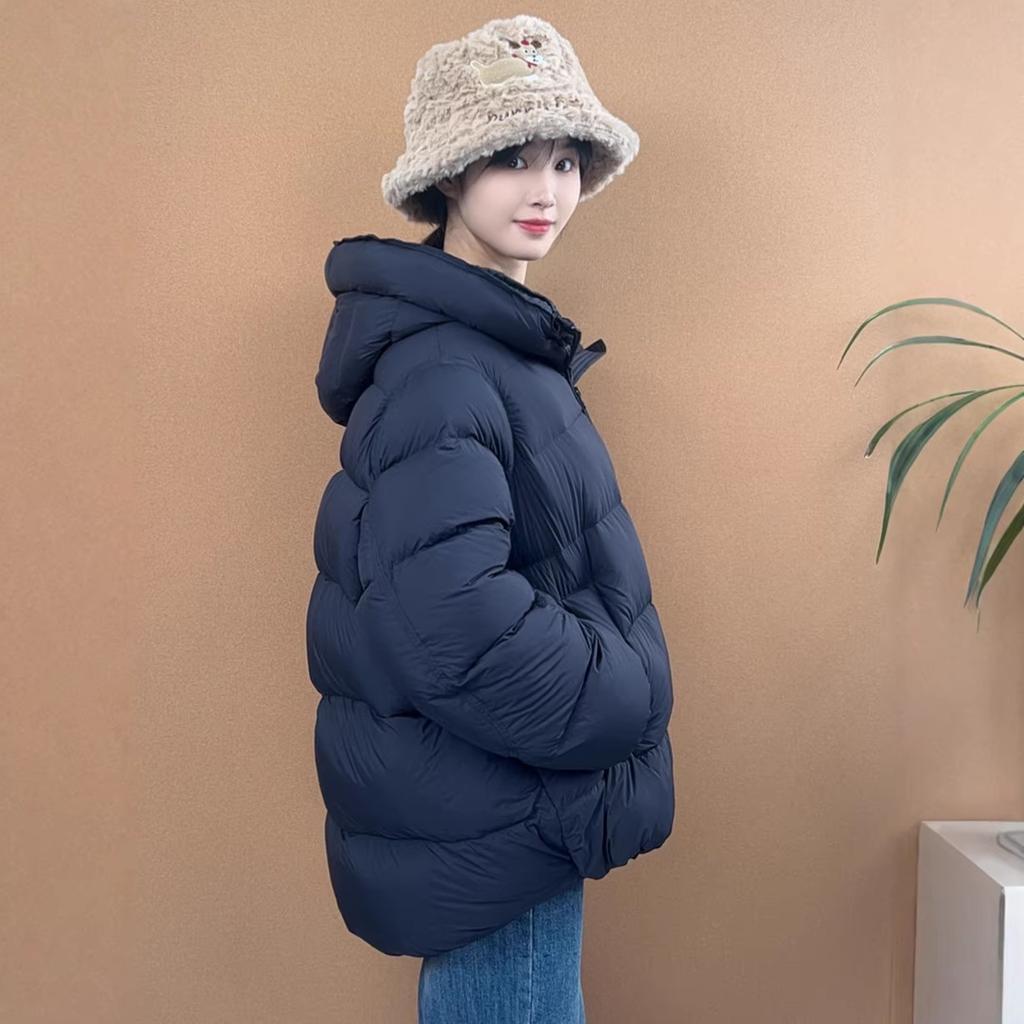 Yaqiu can trace and upgrade lightweight cream puff hooded high-temperature women's down jacket, new autumn/winter jacket for women