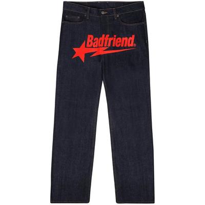 Unisex Y2k Ανδρικά Ρετρό Harajuku Φαρδιά Casual Τζιν με Φαρδύ Πόδι Hip Hop Τζιν με Εκτύπωση Μαύρα Γυναικεία Τζιν Παντελόνια Ψηλόμεση Ντένιμ