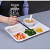Commercial Melamine Divided Fast Food Trays