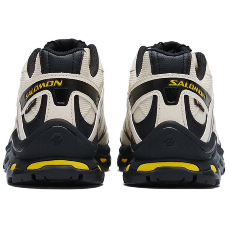 SALOMON XT Quest Cushioning Slip Resistant Low top Hiking Shoes Unisex Bee Greige Black Sulfur Color Sneakers 477810