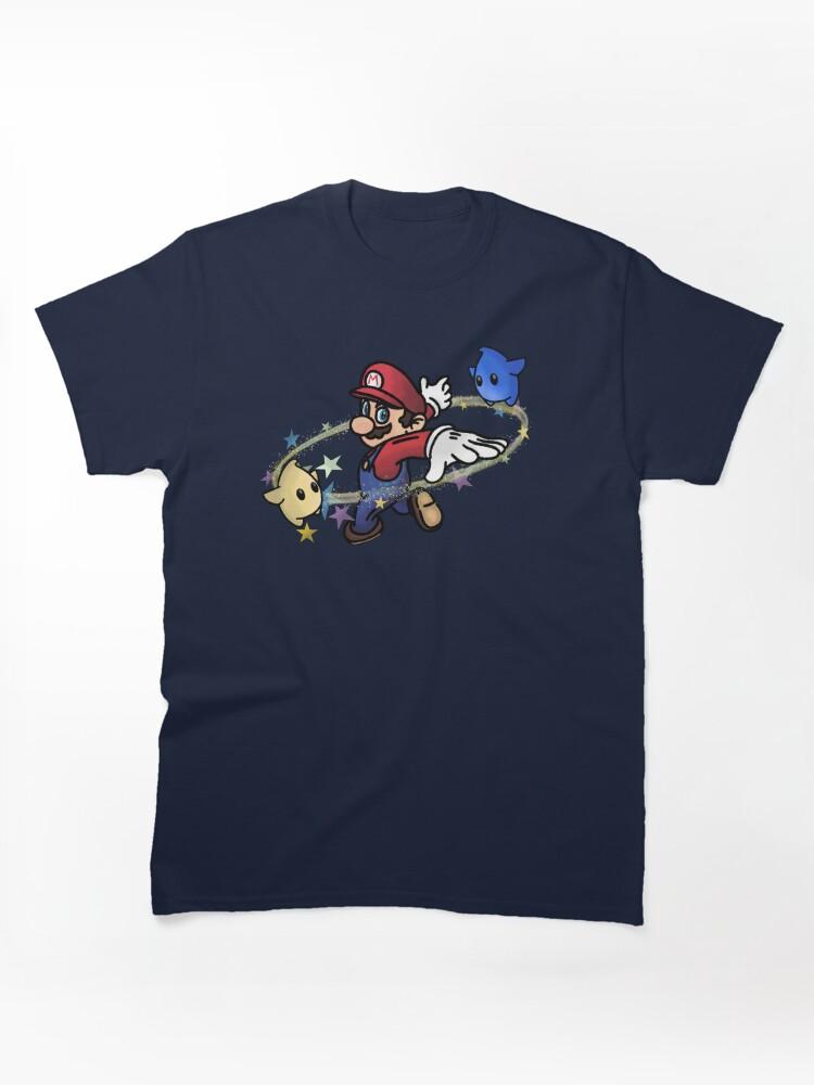 Super Smash Bros. Jumping through the galaxy with Mario Classic T-Shirt