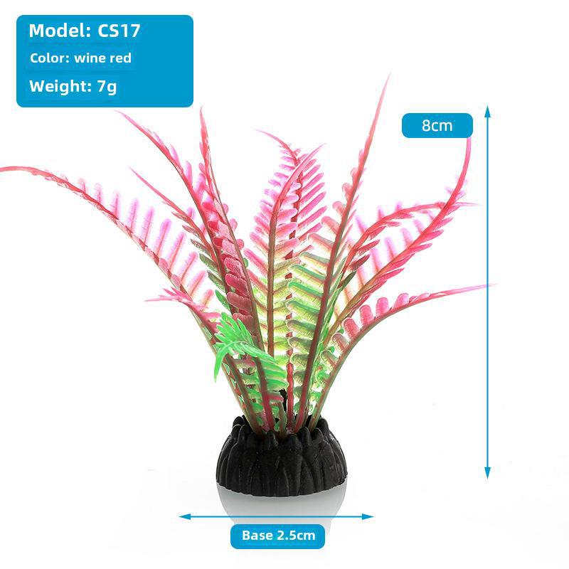 Aquarium Landscaping Plastic Artificial Plants - CS Series