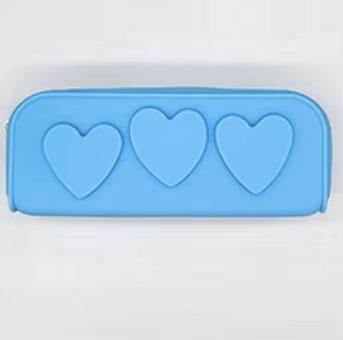New Makeup Brush Case Toiletry Bag Organizer for Women Silicone Cosmetic Bag Pencil Case with Pattern