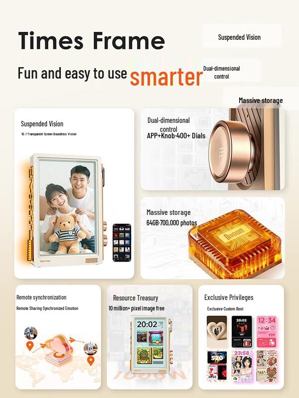 Divoom TimesFrame Smart Digital Photo Frame CN plug (adapter included)